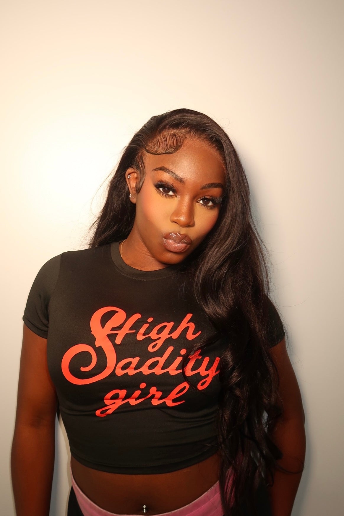 'HIGH SADITY GIRL' Baby Tee
