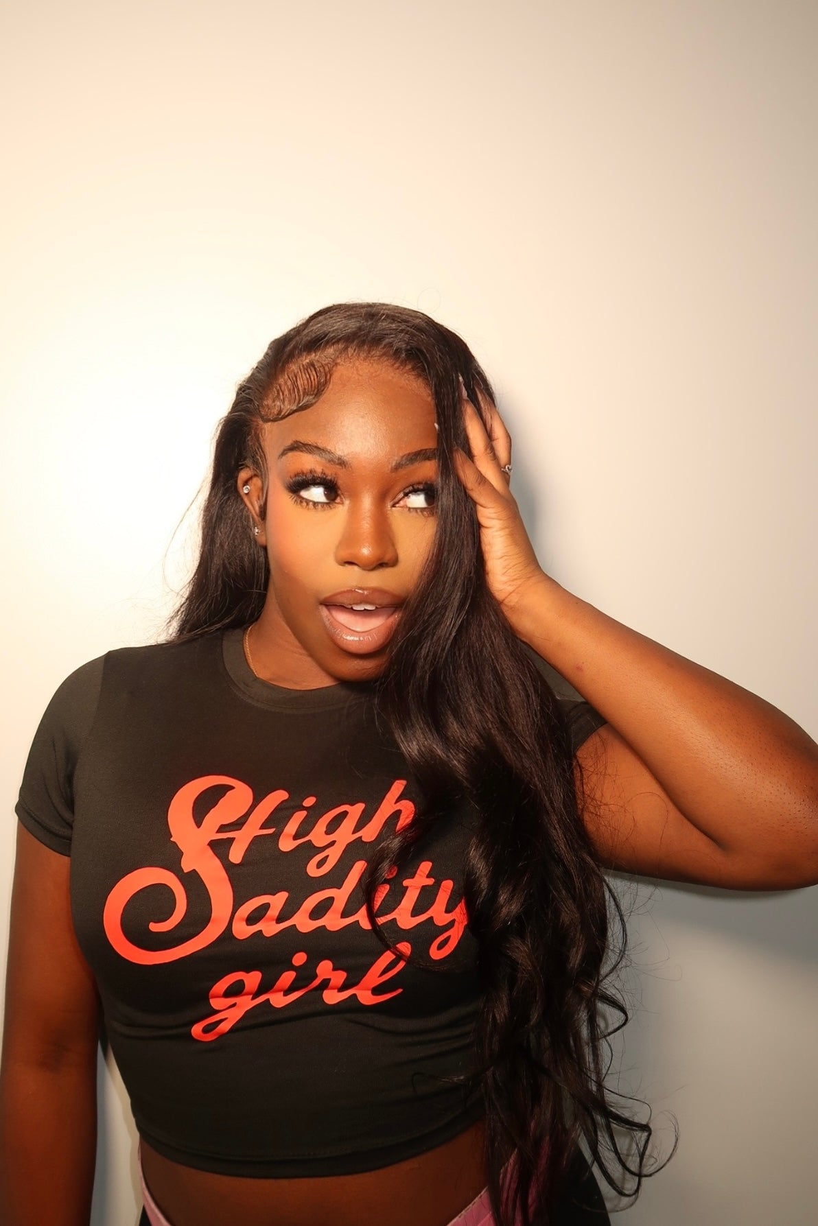 'HIGH SADITY GIRL' Baby Tee