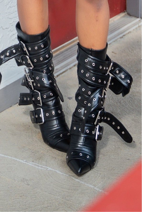 ‘MENACE’ Heeled Boots